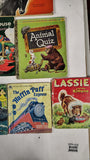 Vintage Childrens Book Game Lot 1940s 1960s Little Golden Books Humpty Dumpty