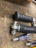 Passenger Pegs Harley Heritage Softail Fatboy fxst OEM Clevis Rubber Footpegs PR