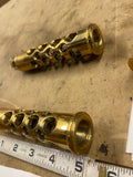 Solid Brass Custom Footpegs Harley Sportster Dyna Softail Chopper Motorcycle Dri