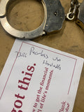 Peerless Steel Handcuffs Silver Security Equipment Used Condition USA Vtg Sherif