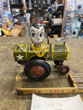 Vintage Marx Jolly Joe Army Car Jeep Tin Wind-Up Toy Collectible Retro 1950s