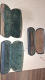 Antique 1900s Eyeglass Case Lot Heavy Wear Industrial Steampunk Prop Supply