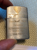 Windguard Silver Lighter Youngstown Ohio Mfg FAbricating Collectible Advertising