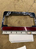 Harley License Plate Frame Softail Sportster Touring OEM Chrome Logo Glide FLH