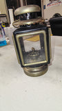 Vtg Carriage Oil Lantern Black Brass Colonial Kerosene Lamp Made In Hong Kong