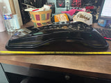 vivid black motorcycle hard saddlebag lid LEFT HARLEY TOURING 14^