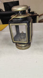 Vtg Carriage Oil Lantern Black Brass Colonial Kerosene Lamp Made In Hong Kong