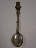 Vintage Overijssel Holland Souvenir Spoon Crowned Lion Coat of Arms Demitasse