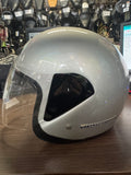 Harley Jet II 3/4 motorcycle helmet metallic silver MEDIUM