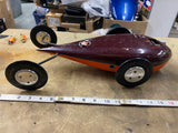 50's Vintage Tether Car Streamliner Teardrop Racer 18 Racer Mccoy Franny powered