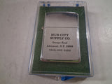 VTG 1960's Park Flip Top Windproof Lighter Hub City Supply Co. Made in USA