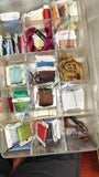 Vintage DMC J&P Coats Embroidery Floss Lot Cross Stitch Thread Organizer Boxes