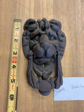 Cast Iron Lion Head Door Knocker Ring Rustic Vintage Style 6 Inch Goth Victorian