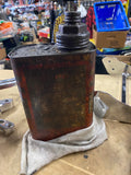 vintage Cities Service Outboard Motor Oil tin litho quart can Cone Top Cap Colle