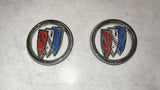 1971-1972 Buick Skylark Tri-Shield Wheel Center Cap Emblem OEM Set