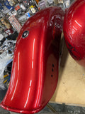 Paint Set Softail tank Bobtail Rear fender Custom 2004^ Candy red Twin Cam FXST