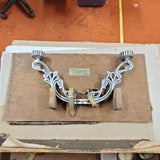 Vtg Catholic Last Rites Anointing Sick Box Wood Case Candelabra Crucifix Altar