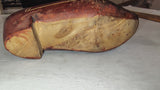 Vtg Hand Carved Dutch Wooden Shoe Souvenir Clog Holland Folk Art
