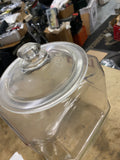 30s Lance Glass Jar Lid 12" Vintage Bakery Advertising Sign Cookie Cracker Displ