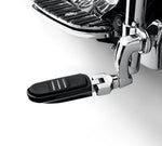 OEM Harley Davidson Gloss Black Streamliner Footpegs NOS Sportster Dyna 50501800