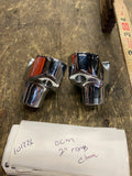 OEM Harley Heritage Fatboy Chrome Handlebar Risers 2" Sportster FXR Dyna chopper