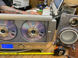 Emerson MS3103 Triple Play 3 Disc CD Changer Speakers Minty Radio stereo Vtg