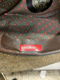 Men's Brown Wool Tweed Fedora Hat Stylish Trilby Dunlap 6 7/8 Dress 50's Gangste