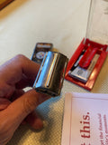 Vtg Gillette Double Edge Safety Wet Shaving Razor W Case 1958 Barber TV Special