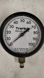 Vintage Trerice Detroit 0-100 PSI Industrial Pressure Gauge 52-2.47