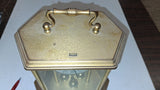 Bulova B8805 Quartz Anniversary Clock Brass Glass Non Working Repair/Parts 400