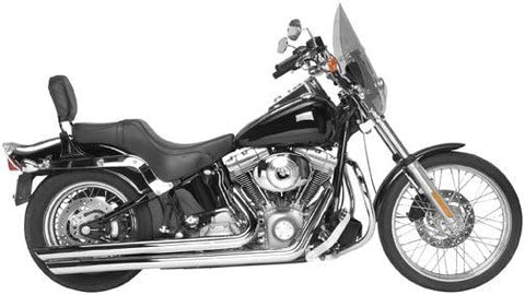 Chrome Rush Exhaust Long Style Full 1986-2017 Harley Softail Dyna 1.75 Baffle