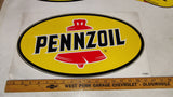 Vintage Pennzoil Decals NOS Lot (4)1980s Supreme Quality Safe Lubrication