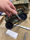 vintage 1950s Marx U.S. Army Tractor Howitzer Tin Toys Litho Orig Box Military