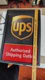 Vintage 2003 UPS Authorized Shipping Outlet Lighted Sign Palmer MB2000 Rare