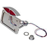 Custom Harley Chopper Side-Mount Deco Taillight License Plate Mount Bracket LED