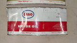 1960's Vintage Esso & Amalie Flat Metal Oil Can Labels - 3 Pc Lot