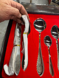 28 pc Stainless Steel Flatware Set for 6 Forks Knife Spoons Gift package new