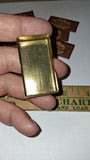 Vintage 1930s Gillette Gold Plated Metal Blade Bank Case & 6 Gold Tone Blades