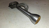 Vintage Knight 4510 Brushed Aluminum Dynamic Microphone Attached Cable 1/4 Plug