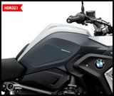 OneDesign HDR Tech HDR321 Black Tank Grips 2019-2022 BMW R 1250 GS R 1250 GS HP