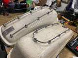 OEM Harley Chrome Wire Trim mold Panhead Shovelhead FLH Glide Vtg Saddlebag Lid2