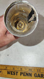 Vintage Eveready Masterlite Flashlight 1950s Black Chrome Art Deco 2D Cell