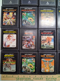 Atari 2600 Woodgrain Console Lot Storage Case 6 Controllers 25 Games Manuals