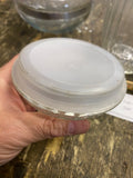 Anchor Hocking Clear Ribbed Jar Canister Moravian Star Glass Lid Airtight Seal