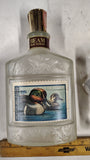 2 Vintage Jim Beam Duck Stamp Series Decanters Green-Winged Cinnamon Teal