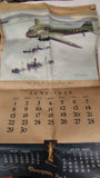 1952 Vintage Thompson Products Aviation Calendar Charles H Hubbell Lithos 6