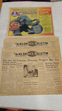 1958 Newspaper Lot Klondike Bulletin & Carson Barnes Circus Poster