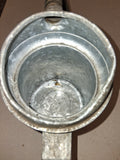 Vintage Galvanized 2 Quart Liquid Oil Measure Can Flexible Metal Spout Oiler