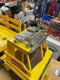 RARE 60's Vintage Remco Tuff Boy 6 Way Motorized Toy Truck Yellow Semi Trailer