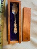 1902 Sterling Silver Civil War Commemorative Collectible Spoon Antique Box Washi